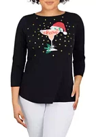 Ruby Rd Women's Holiday Cheers Top