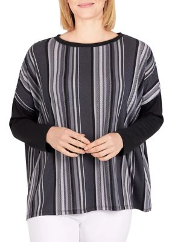 Women's Easy Chic Pullover Stripe Top