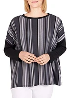 Women's Easy Chic Pullover Stripe Top