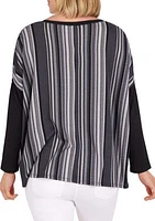 Women's Easy Chic Pullover Stripe Top