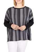 Petite Easy Chic Pullover Stripe Top