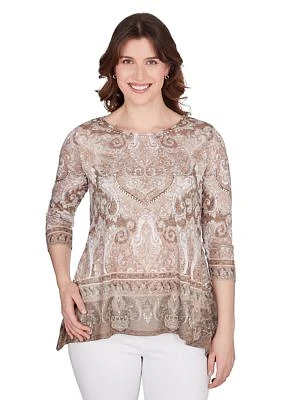 Women's Bohemian Beaded Knit Top