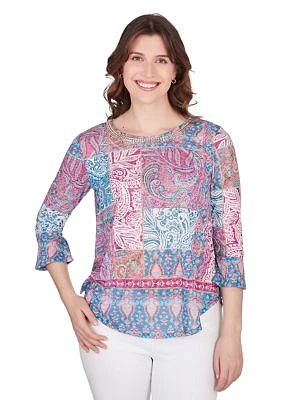 Women's Shangri-La Patchwork Top