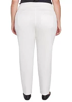 Plus Soft Hand Twill Bi Stretch Pull On Pants