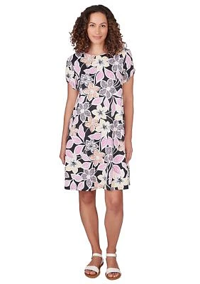 Women's Floral Puff Print Dress