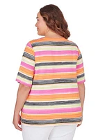 Plus Paint Stripe Top