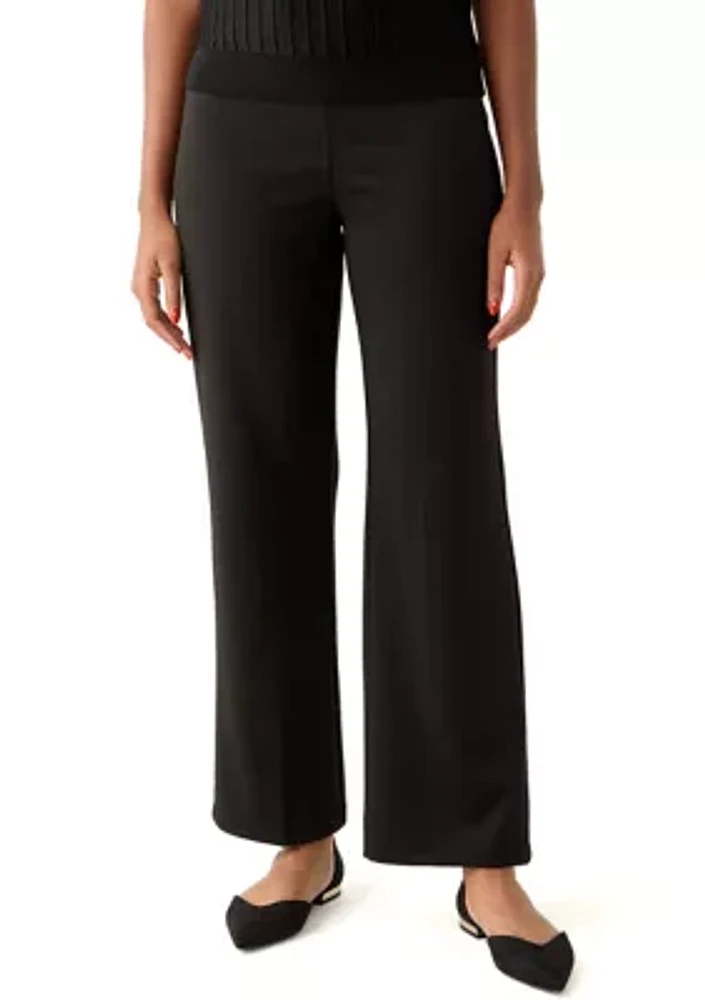 Women's Pull On Ponte Straight Pants