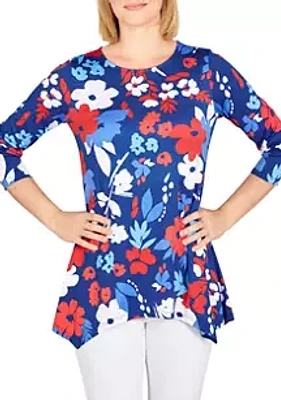 Ruby Rd Must Haves I Floral Puff Print Top