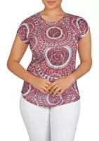 Ruby Rd Must Haves Embellished Kaleidoscope Top