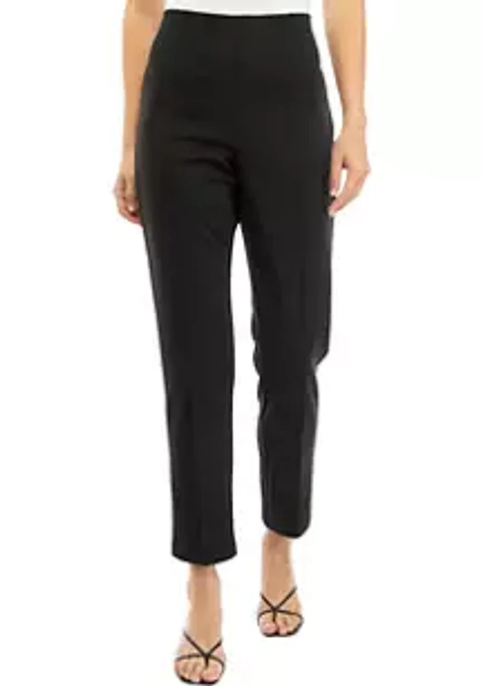 Ruby Rd Women's Solid Seamed Ponte Pants