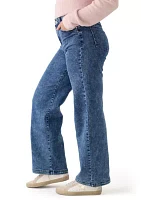 Women's Cozy Denim Wide Leg Jeans