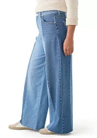 Women's Two Tone Wide Leg Jeans