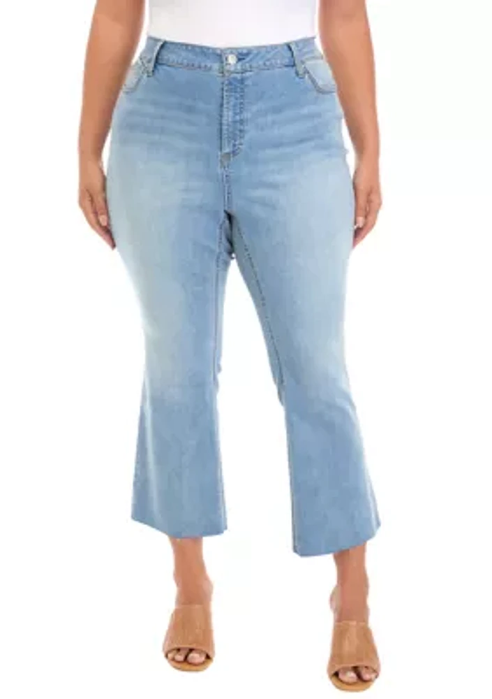 Plus High Rise Flare Jeans