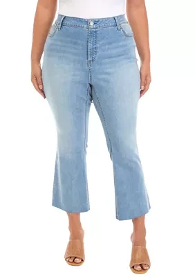 Plus High Rise Flare Jeans