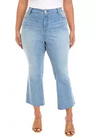 Plus High Rise Flare Jeans