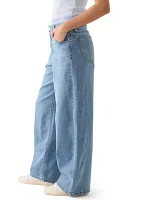 Women's Boxer Waist Wide Leg Jeans