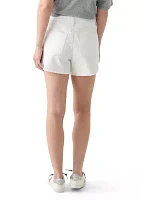 Women's High Rise Fray Longline Shorts