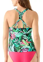 Panama Garden Pipeline Tankini Swim Top