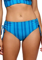 Salulation Stripe Mid Rise Swim Bottoms