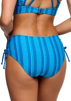 Salulation Stripe Mid Rise Swim Bottoms