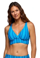 Salulation Stripe Swim Top