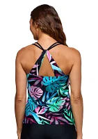 Matuka Falls Surplice Tankini Swim Top