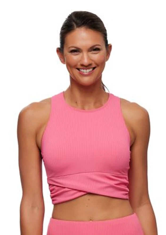 the Groove Static High Neck Swim Top