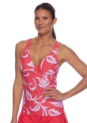 Fiji Rock Lunge Tankini Swim Top