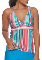 Tavarua Stripe Lounge Tankini Swim Top