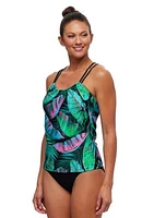 Akela Breeze Third Eye Shirred Tankini Swim Top