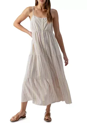 Women's Tiered Yarn Dyed Dress