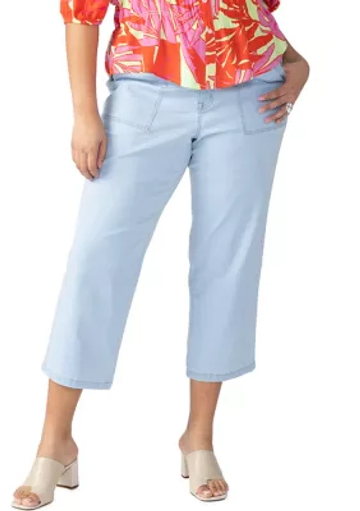 Plus Vacation Crop Pants