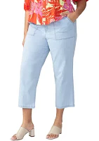 Plus Vacation Crop Pants