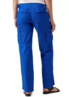 Women's Solid Cargo Pants