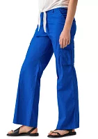 Women's Solid Cargo Pants