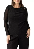 Women's Sparkle Mesh Perfect T-Shirt