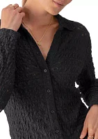 Women's Dreamgirl Lace Button Up Shirt