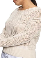 Plus Open Knit Sweater