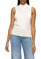 Women's Ribbed Mock Neck Tank Top