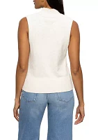 Women's Ribbed Mock Neck Tank Top