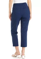 Petite High Rise Slim Ankle Pants