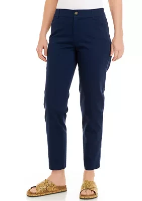 Women's Elastic Back Twill Pants