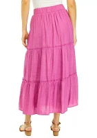 Women's Ruffle Hem Midi Skirt