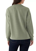 Women's Long Sleeve V-Neck Free Flow Pullover