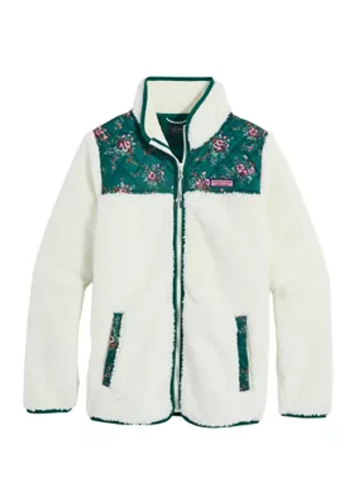 Women's Printed Sherpa Jacket