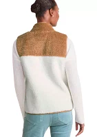 Women's Color Block Sherpa Vest