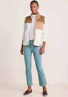 Women's Color Block Sherpa Vest