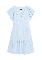 Women's Harbor Tiered Ruffle Sleeve Dress