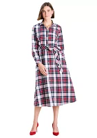 Women's Printed Midi Shirtdress