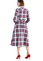 Women's Printed Midi Shirtdress